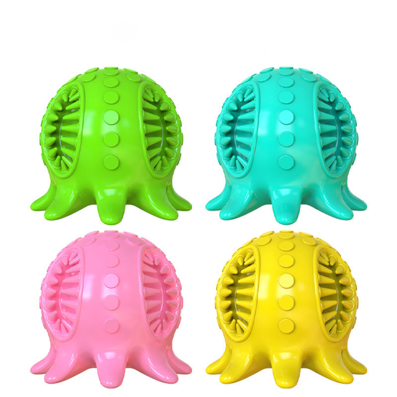 Dog Toothbrush Chew Toy – Fun Octopus Design for Fresh Breath & Play